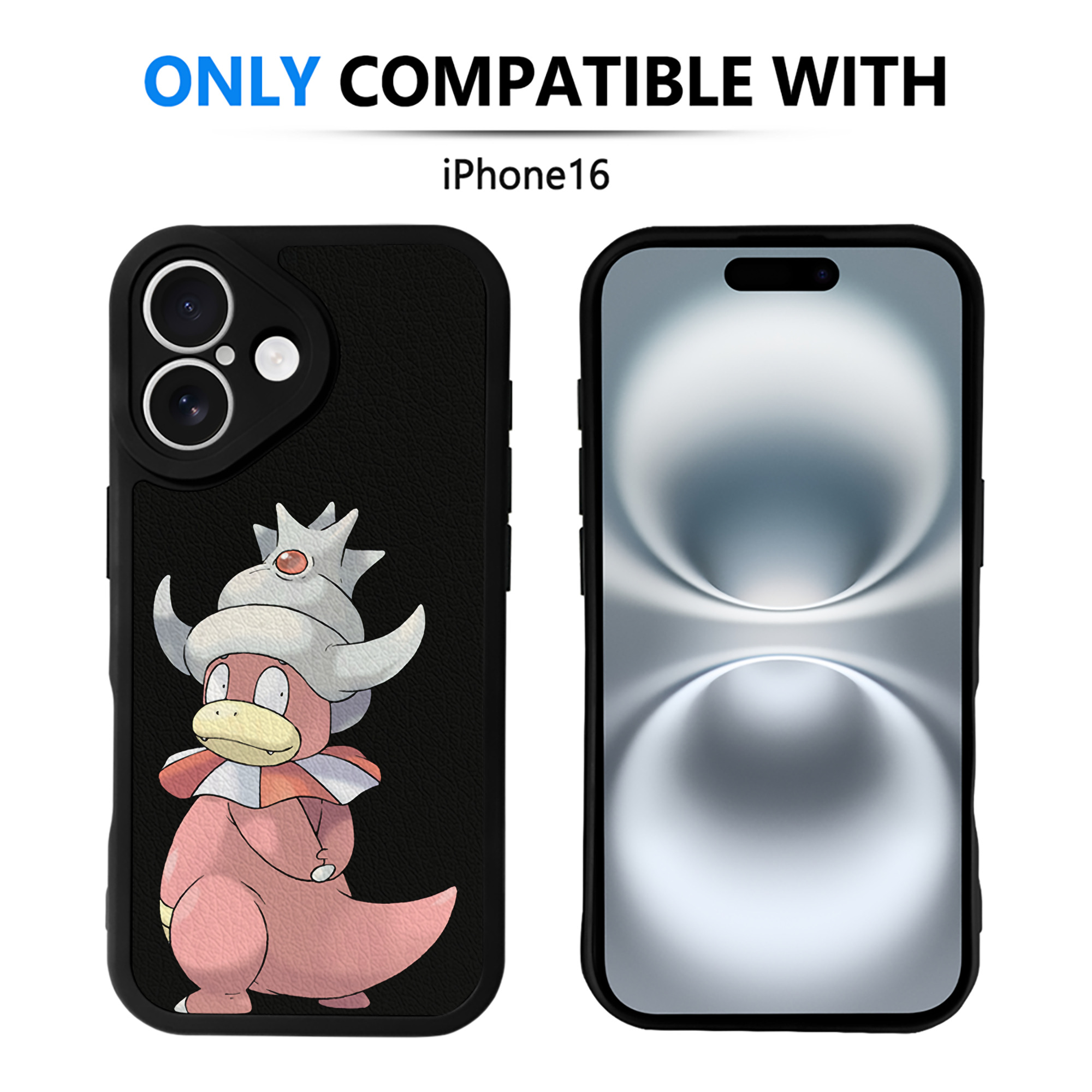 （画像用） ポケットモンスター Pokémon 【iPhone 16シリーズ対応】シリコンスマホケース（レザー調） 材質：シリコン